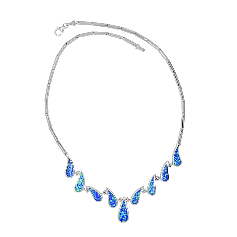 Kék opálos nyaklánc