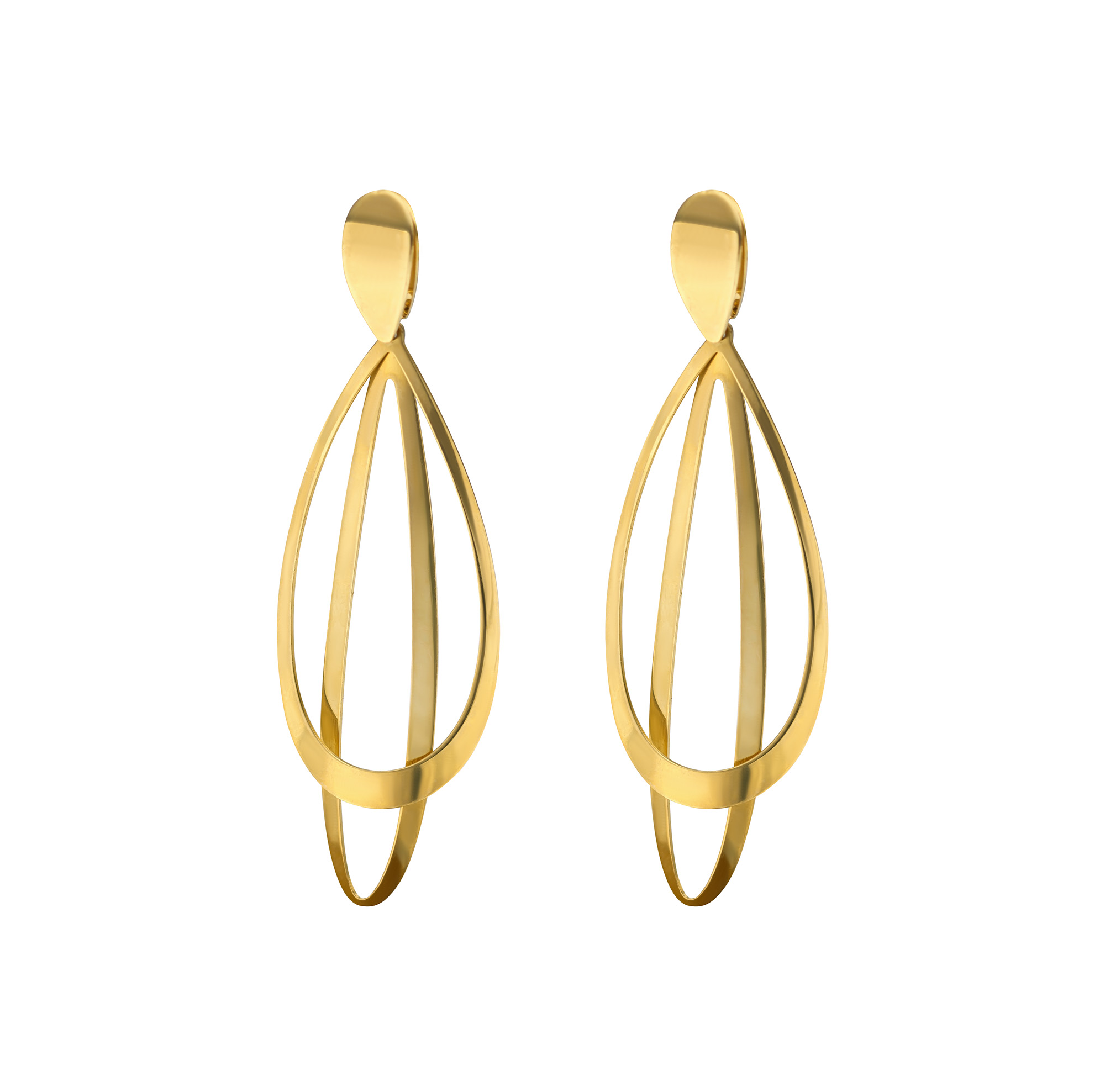 Lógós lemez arany fülbevaló