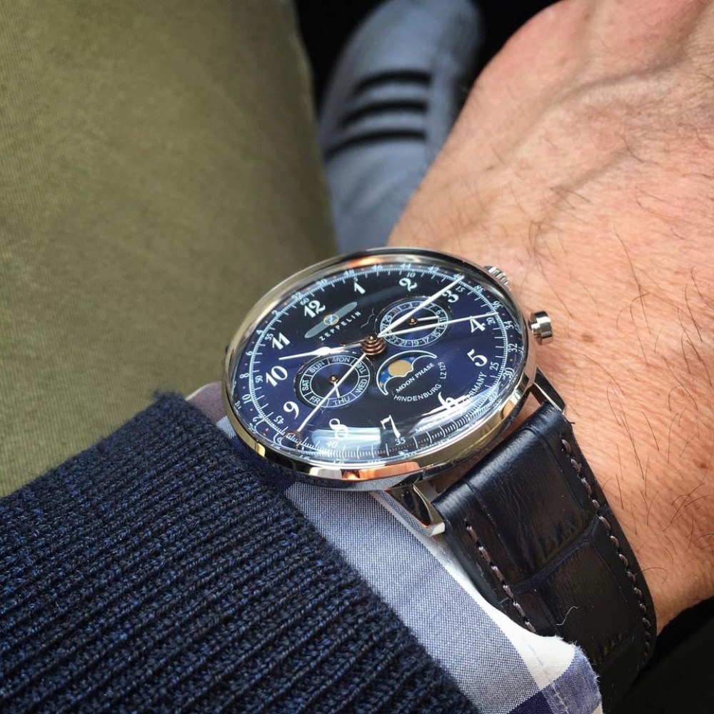 Zeppelin LZ129 Hindenburg Moonphase 7036-3 Karóra - Image 3