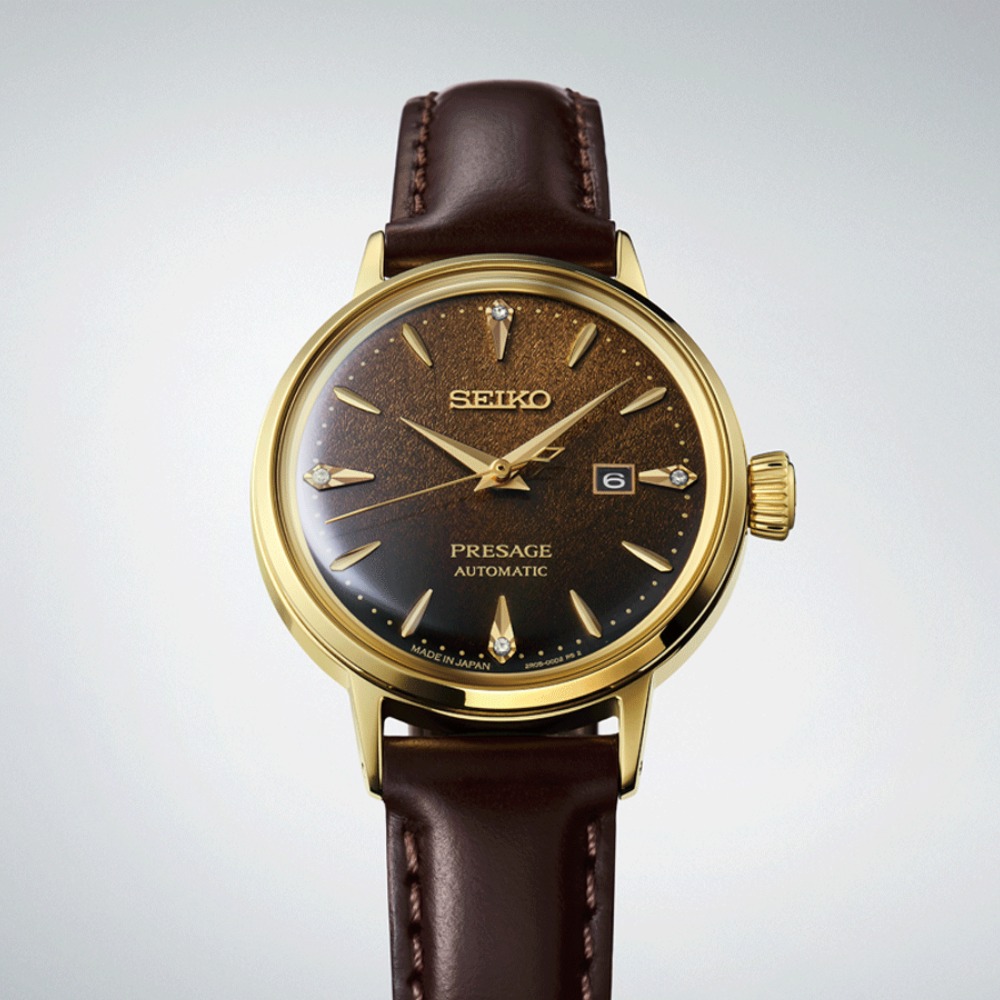 SEIKO Presage Cocktail Time Jamaican Coffee Diamond Set SRE020J1 karóra - Image 2