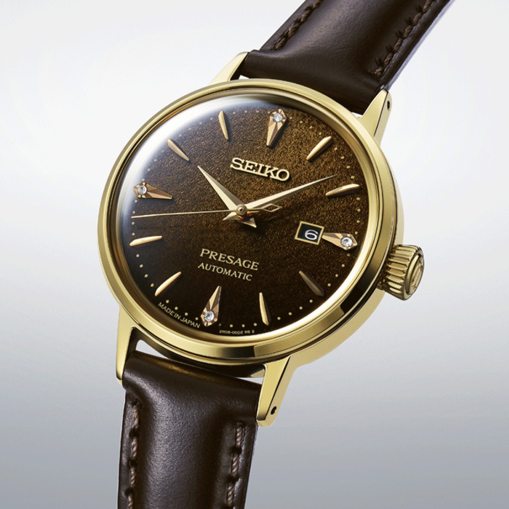 SEIKO Presage Cocktail Time Jamaican Coffee Diamond Set SRE020J1 karóra - Image 4