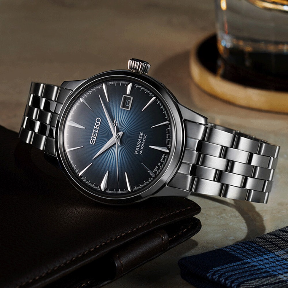 SEIKO Presage Cocktail Time Blue Moon SRPB41J1 karóra - Image 3
