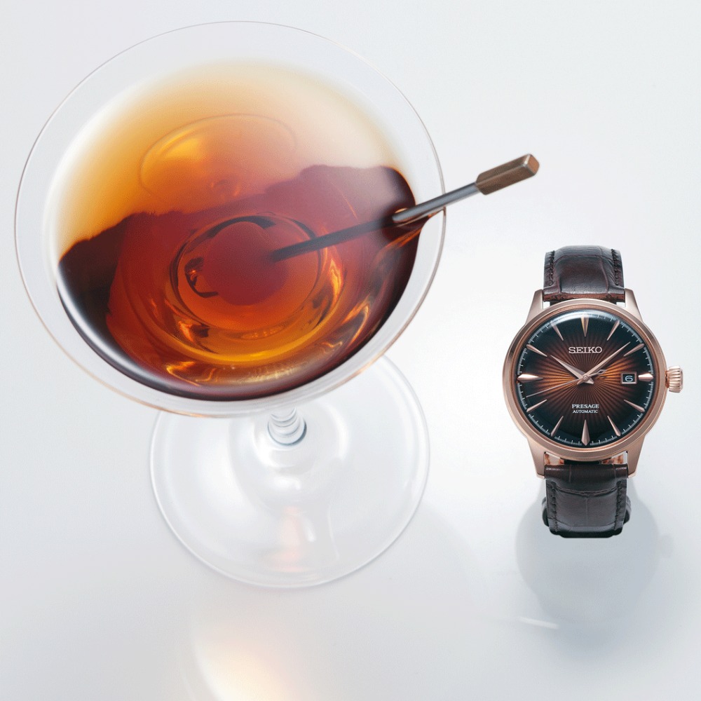 SEIKO Presage Cocktail Time Manhattan SRPB46J1 karóra - Image 3