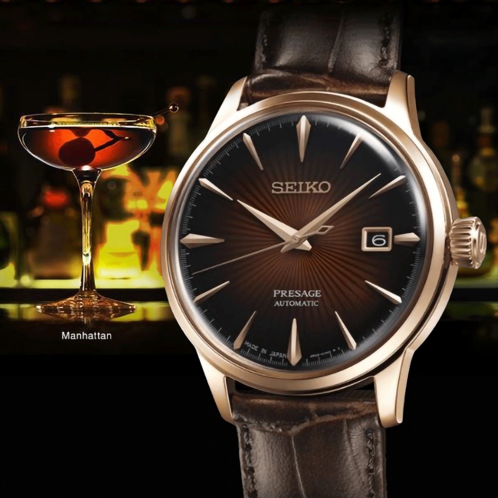 SEIKO Presage Cocktail Time Manhattan SRPB46J1 karóra - Image 4