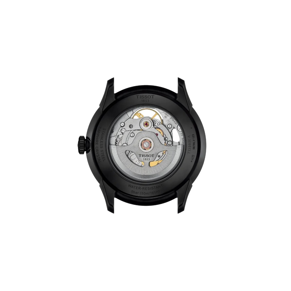 TISSOT Chemin Des Tourelles Skeleton 39mm karóra T139.836.36.441.00 - Image 3